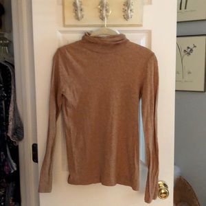 Madewell Lightweight Camel Turtleneck